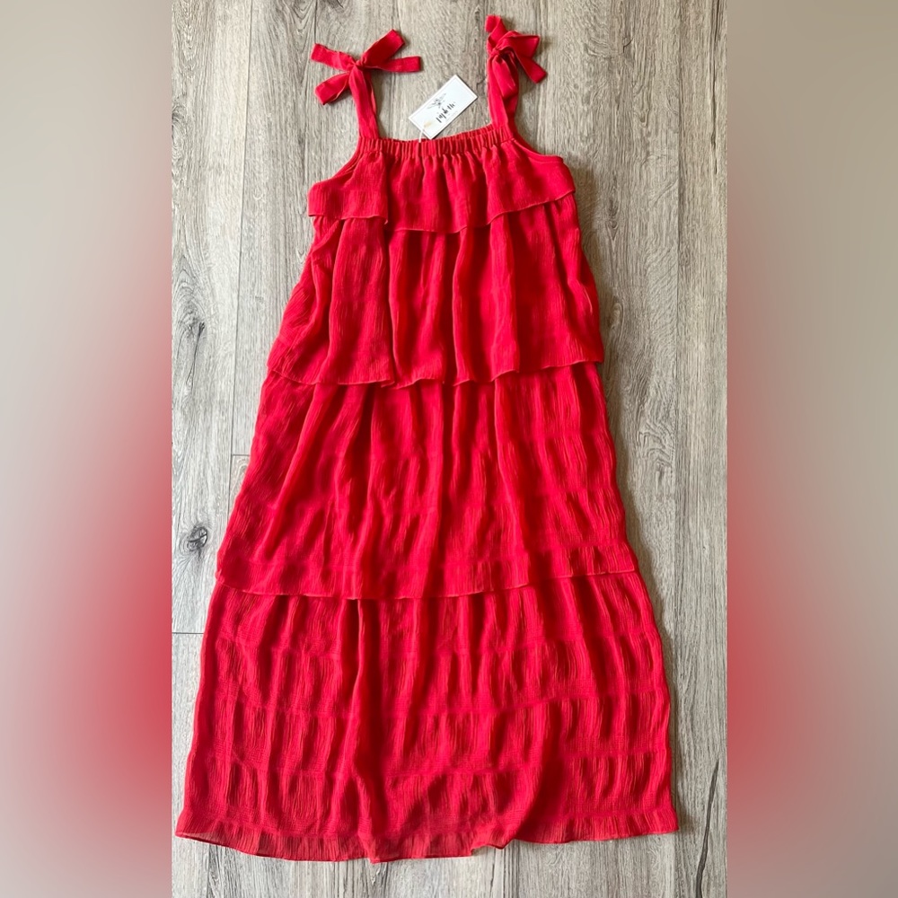 ❤️Piplette by Alice Ritter tiered maxi dress